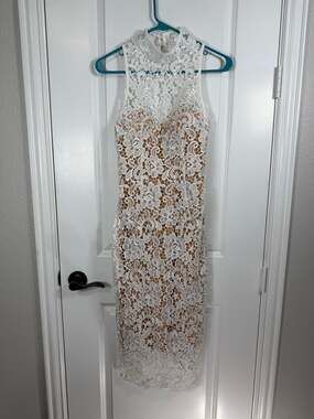 MISHA Eline Lace Dress in White